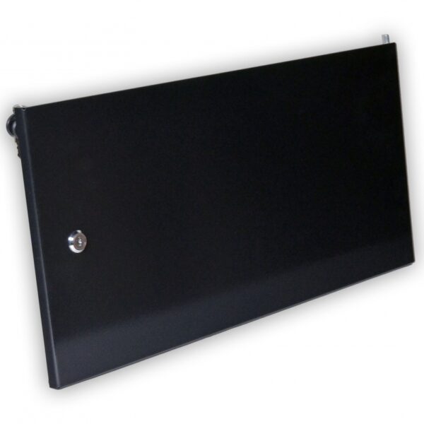 Двері суцільнометалеві 6U до шаф MGSWA, чорна. - Зображення 2