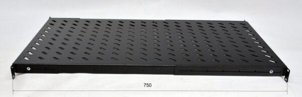 Полиця 19" 4 точки кріпл., 750мм глиб., перфорована - Зображення 2