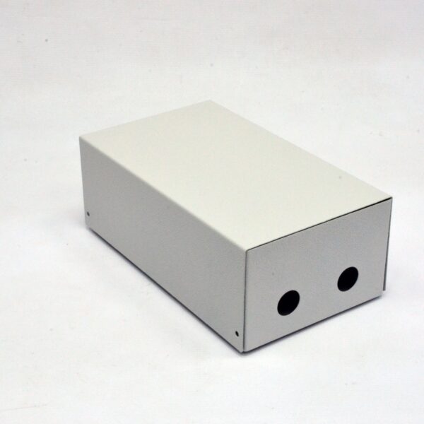 ВО коробка для ВО сполук (4 х 16 SC / FC) без лицьової панелі, порожня, сіра. - Зображення 2