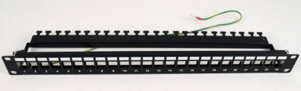 Патч-панель під 24 модуля Keystone (slim), 1U із заднім організатором, EPNew - Зображення 2