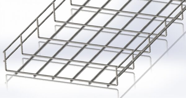 Лоток сітчастий 300х50, дріт Ø4 мм, білий цинк, 2,5м - Зображення 2