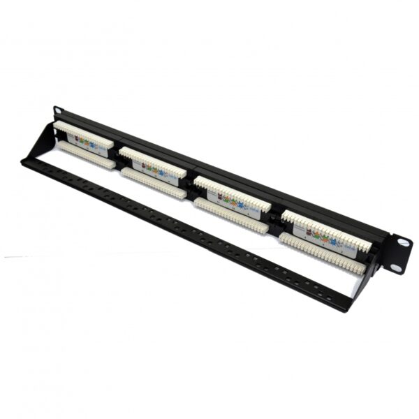 Патч-панель 19" 24хRJ-45 UTP кат.5e, із заднім організатором - Зображення 2