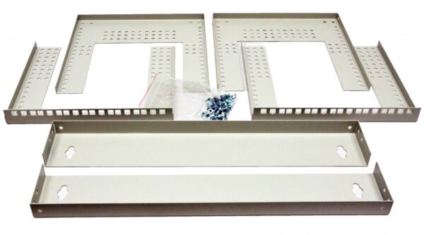 Кронштейн настінний 19" 6U, глиб. 280…480мм, сірий - Зображення 2