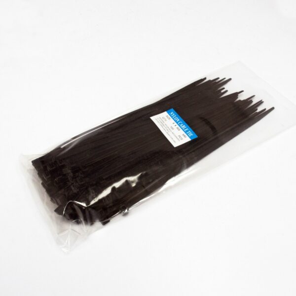 Стяжка 300 х8.0 мм, чорна, 100 шт — изображение 2