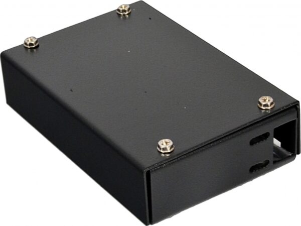 Міні-бокс для ВО адаптерів, (120х80х28мм) 4 SC Simplex/ 4 LC Duplex чорний, CMS - Зображення 2