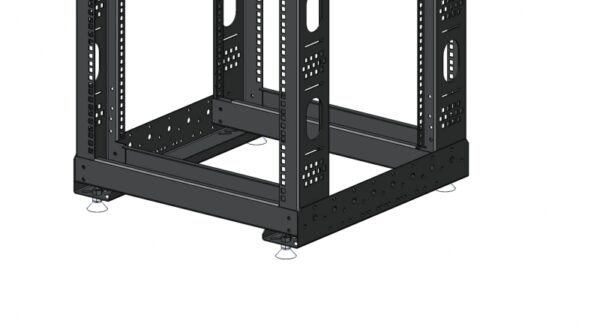 Стійка 42U, подвійна 540 мм глиб., чорна - Зображення 2