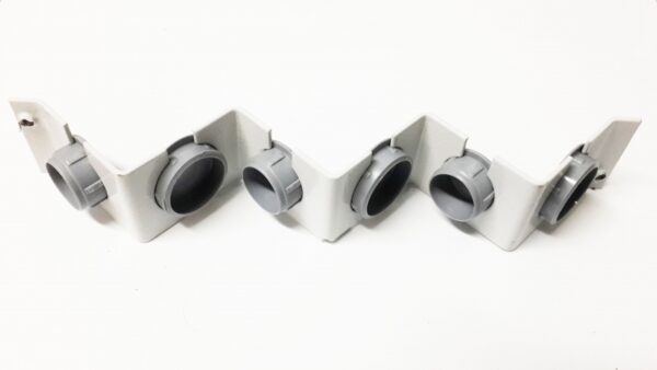 Задній кабельний організатор кутовий для панелей FOPE, сірий. - Зображення 2