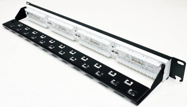 Патч-панель 19" 24xRJ-45 UTP, кат. 6А, із заднім організатором - Зображення 2
