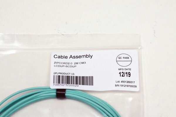ВО патч-корд, LC/SC, 2.0мм, (OM3), Duplex, LSZH, 2м — изображение 2
