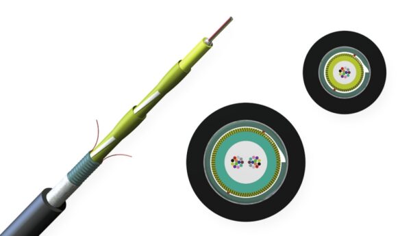 ВО кабель U-DQ(ZN)(SR)H 1x4 G50 ClearCurve® OM3 CT 3.0, гофр. броня, LSZH/FRNC (Eca) - Зображення 2