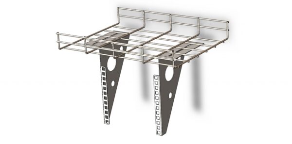 Кронштейн 4U, для кріплення до сітчастого лотка, нерж. сталь 304, 1.5 мм — изображение 2