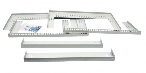 Кронштейн настінний 19" 12U, глиб. 280…480мм, сірий - Зображення 2