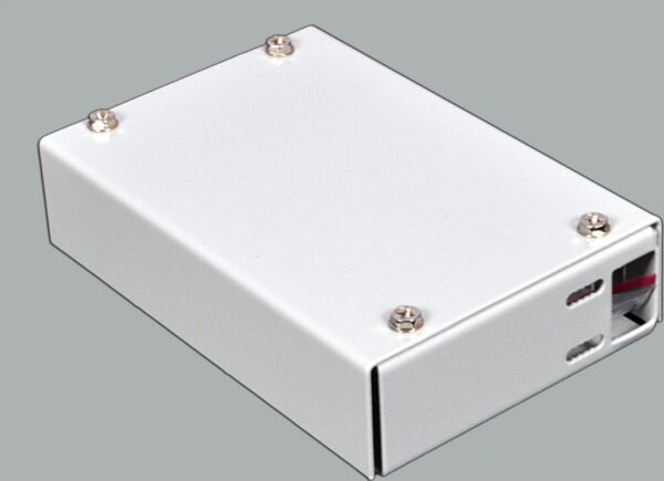 Міні-бокс для ВО адаптерів, (120х80х28мм) 4 SC Simplex/ 4 LC Duplex сірий, CMS - Зображення 2