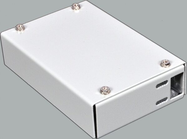 Міні-бокс для ВО адаптерів, (120х80х28мм) 2 SC Duplex/ 2 LC Quad CMS - Зображення 2