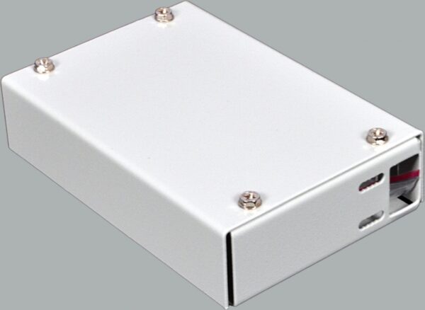 Міні-бокс для ВО адаптерів, (120х80х28мм) 4 FC/ST, сірий CMS - Зображення 2