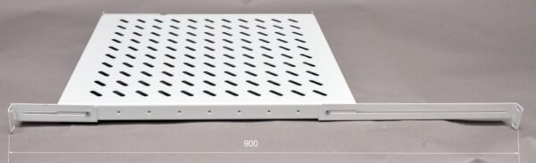 Полиця 19" 4 точки кріпл., 550мм глиб., перфорована - Зображення 3