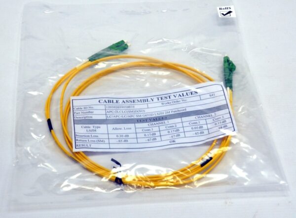 Патчкорд LC/APC-LC/APC SM 1м Duplex — изображение 3