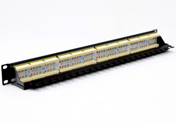 Патч-панель 19" 24xRJ-45 UTP, кат. 6, dual type, із заднім організатором, EPNew — изображение 3