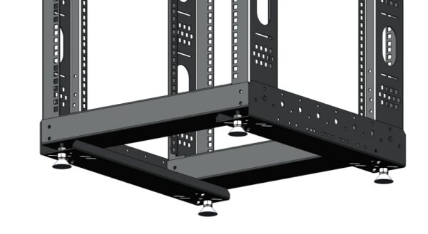 Стійка 42U, подвійна 540 мм глиб., чорна - Зображення 3