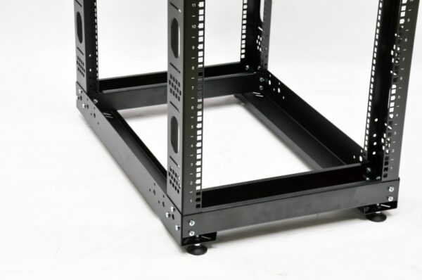 Стійка 24U, подвійна, чорна, CMS - Зображення 3