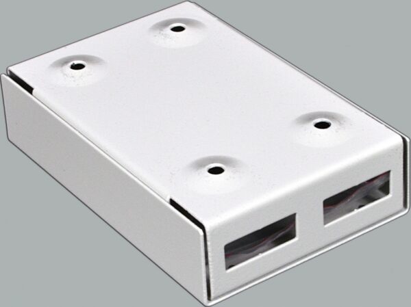 Міні-бокс для ВО адаптерів, (120х80х28мм) 2 SC Duplex/ 2 LC Quad CMS - Зображення 3