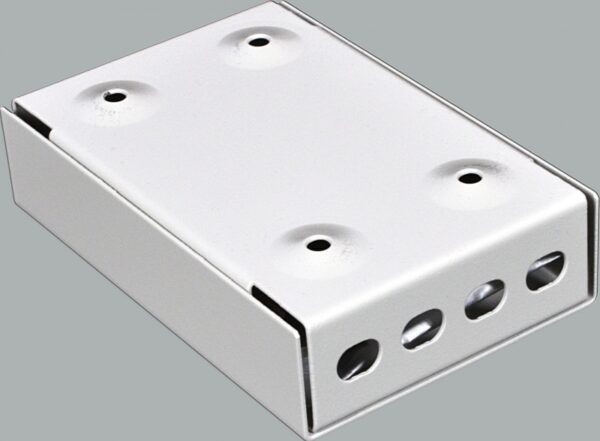 Міні-бокс для ВО адаптерів, (120х80х28мм) 4 FC/ST, сірий CMS - Зображення 3