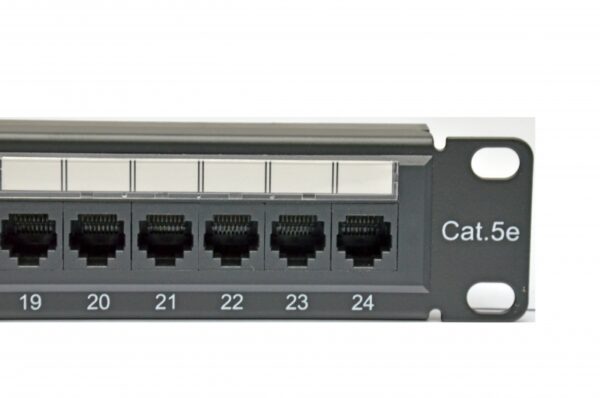 Патч-панель 19" 24хRJ-45 UTP кат.5e, із заднім організатором - Зображення 4