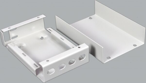 Міні-бокс для ВО адаптерів, (120х80х28мм) 4 FC/ST, сірий CMS - Зображення 4