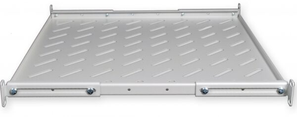 Полка 19 "4 точки кріпл. , 450мм глиб., перфорована , сталь , 1,5 мм , сіра - Зображення 4