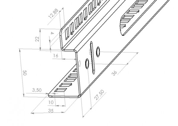 Рек 18U (пара) до шаф MGSWA (з маркуванням, гвинтом заземлення) - Зображення 5