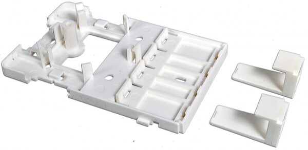 Розетка 4 порт. настінна (1хST/FC, 2xSC Simplex/LC Duplex, 1xRJ45) без ВО адаптерів - Зображення 4