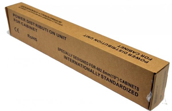 Блок 19" на 8 роз. С13, 10А, з індикат., без шнура, чорний, 1U, Kingda - Зображення 2