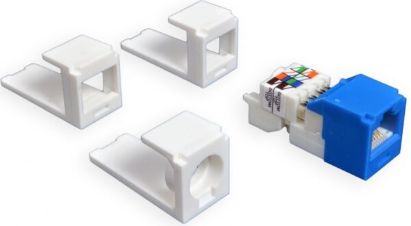 Розетка 4 порт. настінна (1хST/FC, 2xSC Simplex/LC Duplex, 1xRJ45) без ВО адаптерів - Зображення 5