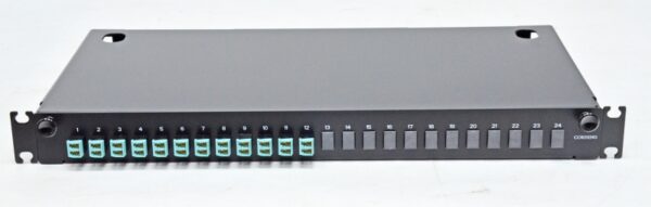 ВО патч-панель LAN1 з 12xLC Duplex адапт., 24 пігтейл., сплайс-касетами, MM, OM3/OM4, 1U - Зображення 6