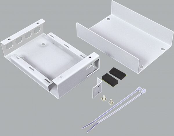 Міні-бокс для ВО адаптерів, (120х80х28мм) 4 FC/ST, сірий CMS - Зображення 6
