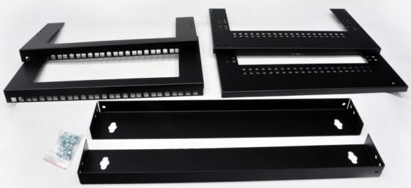 Кронштейн настінний 19" 4U, глиб. 280…480мм, чорний - Зображення 2