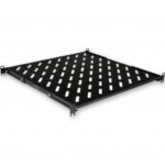 Полка 19 "4 точки кріпл. , 450мм глиб., перфорована , сталь , 1,5 мм , чорна