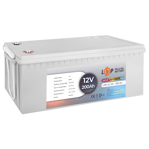 Акумулятор гелевий LPN-GL 12V - 200 Ah - Зображення 2