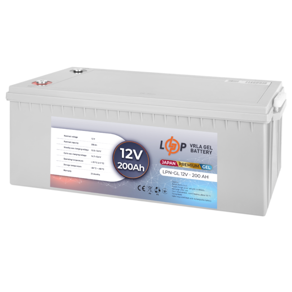 Акумулятор гелевий LPN-GL 12V - 200 Ah - Зображення 3