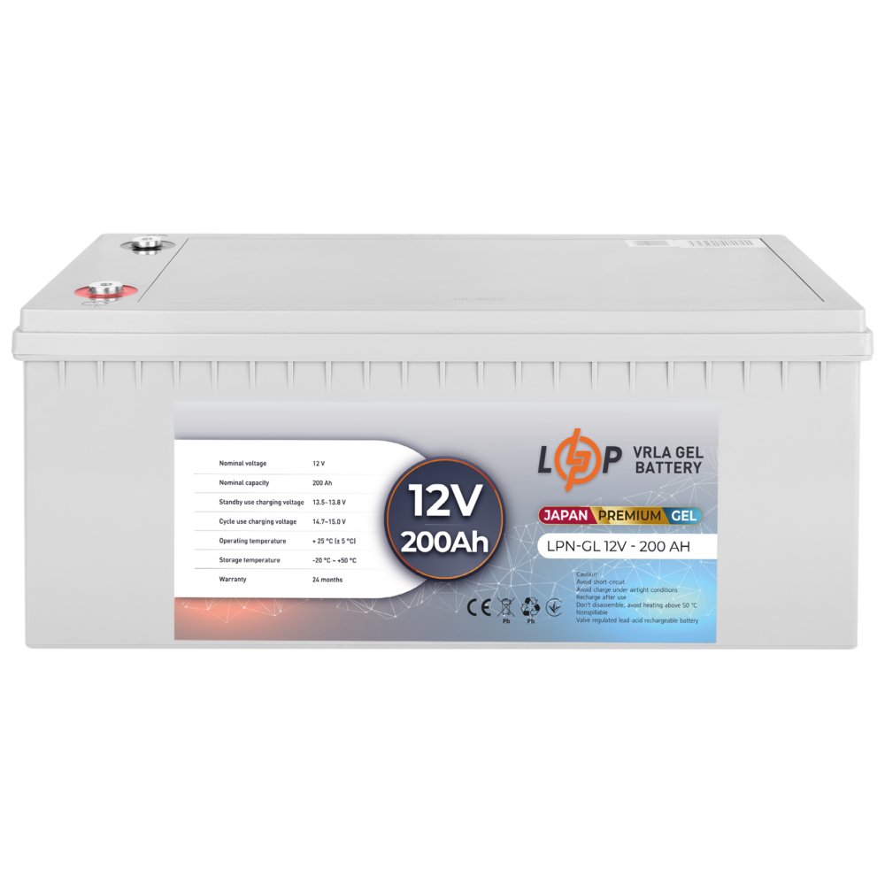 Акумулятор гелевий LPN-GL 12V - 200 Ah - Зображення 4