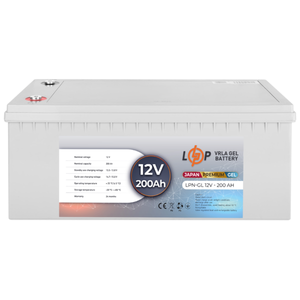 Акумулятор гелевий LPN-GL 12V - 200 Ah - Зображення 4