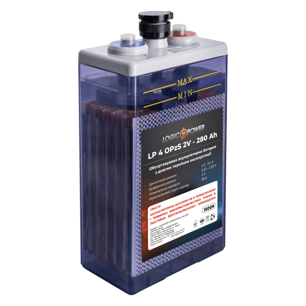 Акумуляторна батарея LP 40OPzS 2V - 280 Ah - Зображення 2