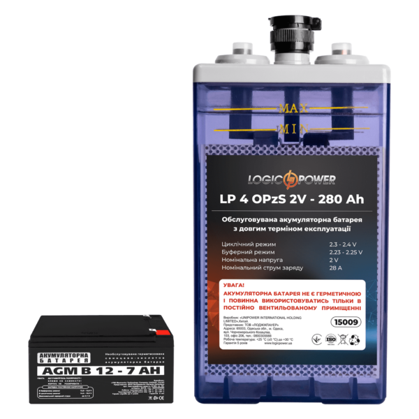 Акумуляторна батарея LP 40OPzS 2V - 280 Ah - Зображення 4