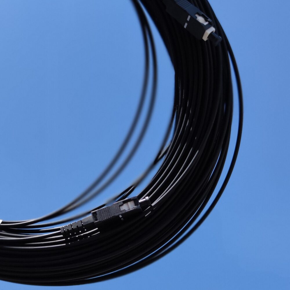 Патчкорд SC/UPC-SC/UPC SM, FTTH плоский, зовнішнього виконання 100 м, Simplex - Зображення 2