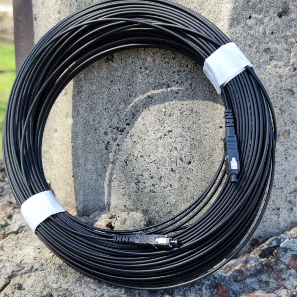 Патчкорд SC/UPC-SC/UPC SM, FTTH плоский, зовнішнього виконання 150 м, Simplex - Зображення 3