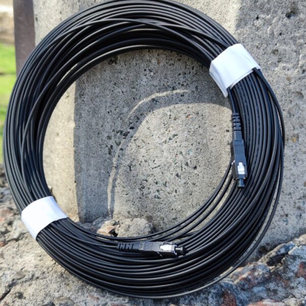 Патчкорд SC/UPC-SC/UPC SM, FTTH плоский, зовнішнього виконання 100 м, Simplex - Зображення 3