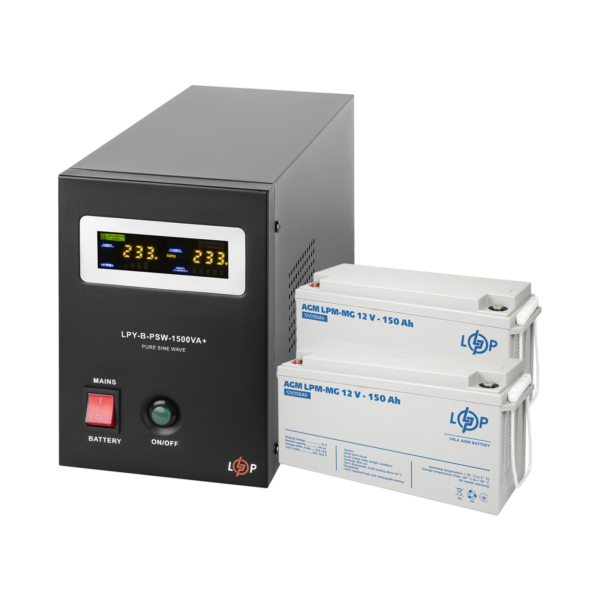 Комплект резервного живлення LP (LogicPower) ДБЖ + мультигелева батарея (UPS B1500 + АКБ MG 4140W)
