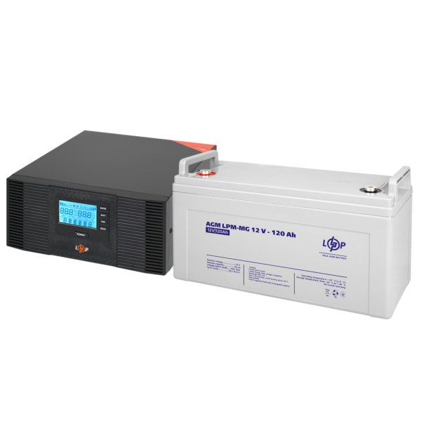 Комплект резервного живлення LP (LogicPower) ДБЖ + мультигелева батарея (UPS B1500 + АКБ MG 1440W)