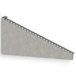 Кронштейн настінний для сітчастого лотка 600 мм, швидкого монтажу, 2 мм, оцинкований.