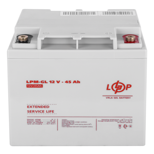 Акумулятор гелевий LPM-GL 12V - 45 Ah - Зображення 3